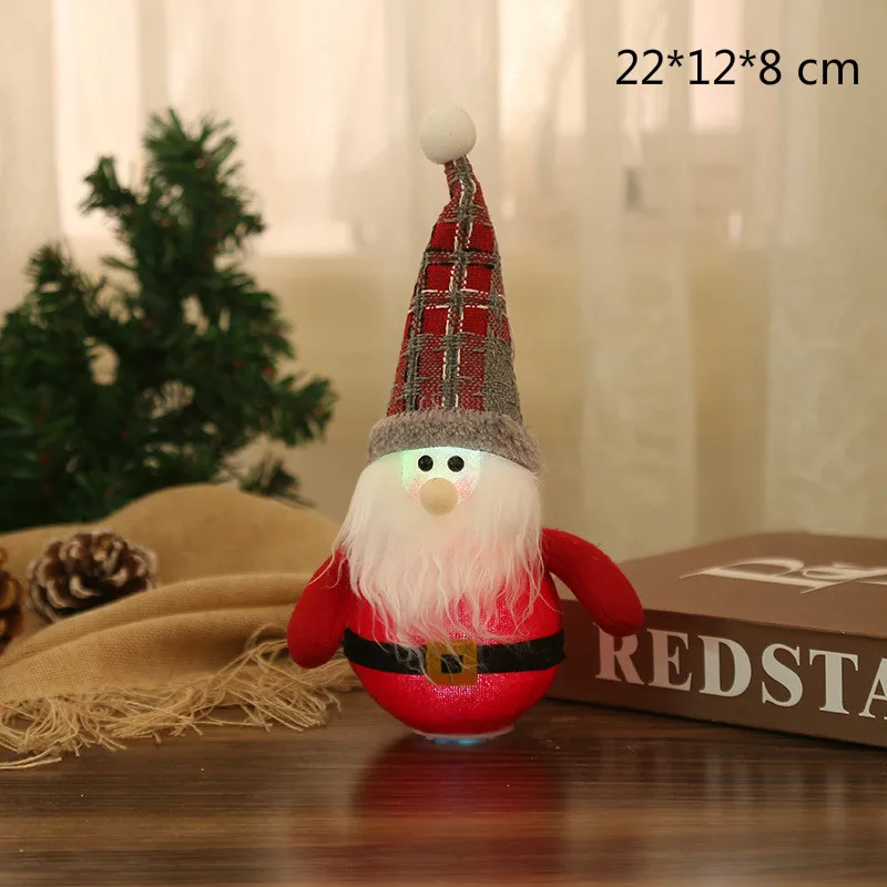 Details about   Santa Christmas Tree Topper For Noel Pendant Ornament New Year Home Decorations 
