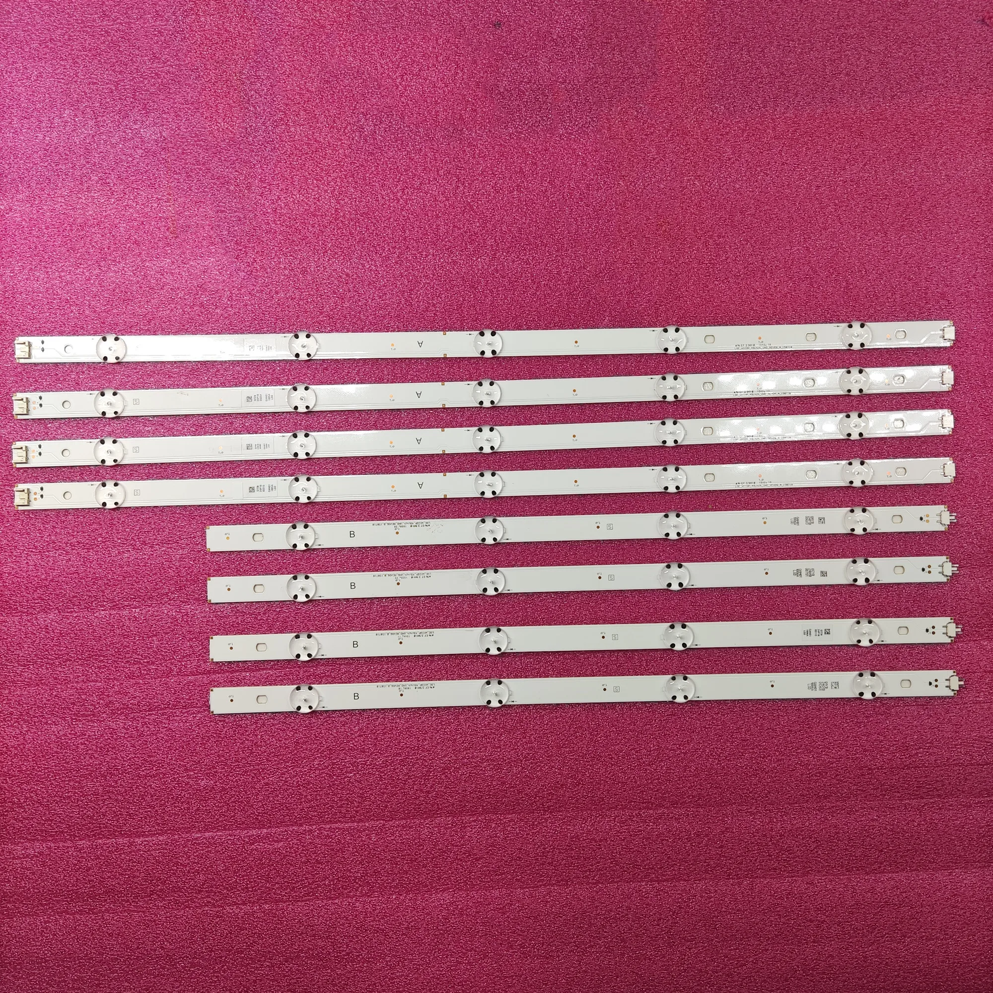 8pcs/kit  LED Backlight for LG 49LG61CH-CK 49UF640-ZA 49UH610A 49LF5500 49UF6400 49UF6407 LGE-WICOP-49inch-UHD-REV06-A/B-150710