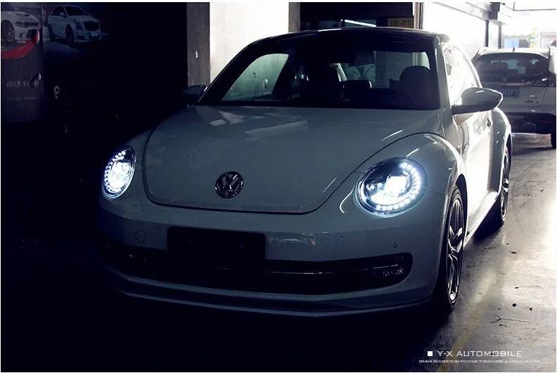 Автомобильный стайлинг фары для V "W Beetle фары 2013- для beetle фары светодиодный DRL Биксеноновые линзы Высокий Низкий Луч
