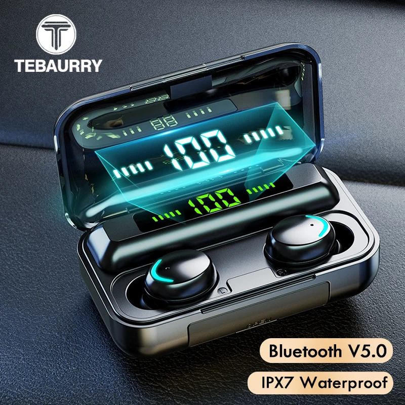 TWS Bluetooth 5 0 наушники 9D стерео беспроводные мини спортивные водонепроницаемые