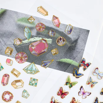 

1pcs/pack Hot Stamping Sticker Decoration For scrapbooking DIY Diary Phone Car Kids Toy Stickers