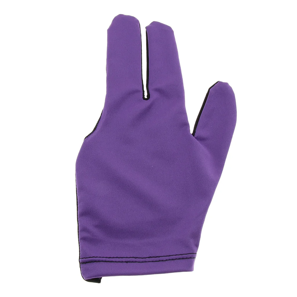 Unisex Men Women Snooker Billiard Glove Pool Cue Sticks Open Three Finger Gloves for Right / Left Hand