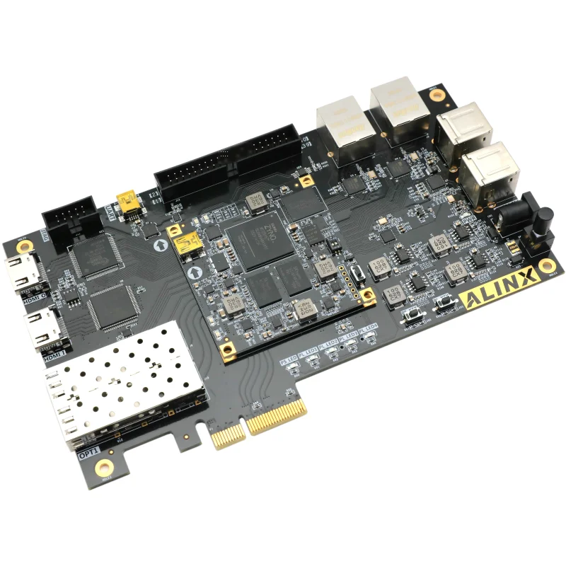 Черная Золотая плата Alinx XILINX FPGA ZYNQ ARM 7015 PCIE Zedboard AX7015|Демонстрационные стенды| |