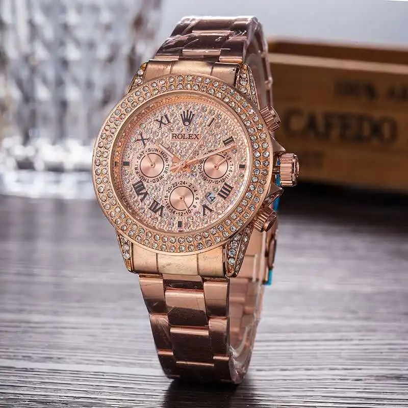 

2020 new Rolex- high-end fashion three-needle simple automatic movement watch AAA men and women casual watch watch gift 1535