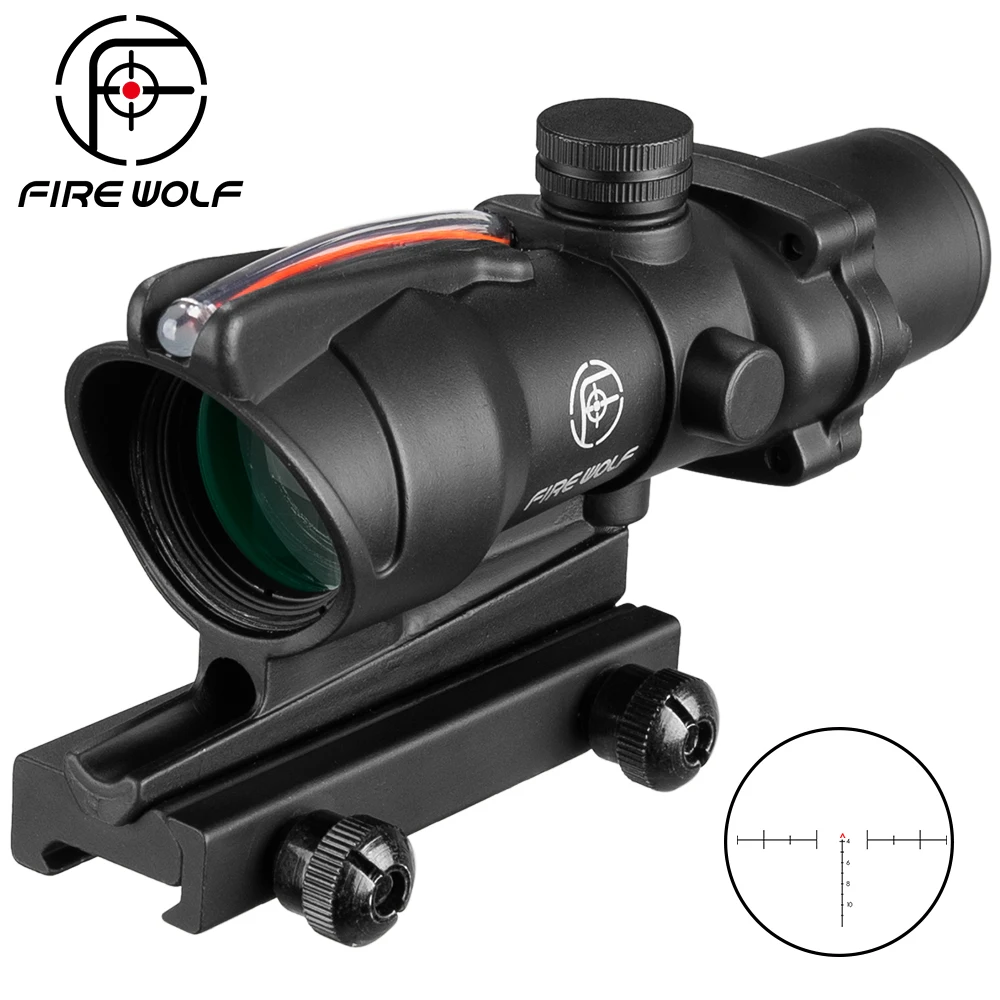 Охотничий Оптический Прицел ACOG 4X32 тактическая сетка с гравировкой оптический
