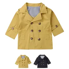 От 1 до 5 лет; английский стиль; детская одежда для маленьких мальчиков и девочек; пальто; хлопковая верхняя одежда; куртка с длинными рукавами для мальчиков; плащ; ветровка; осенняя одежда