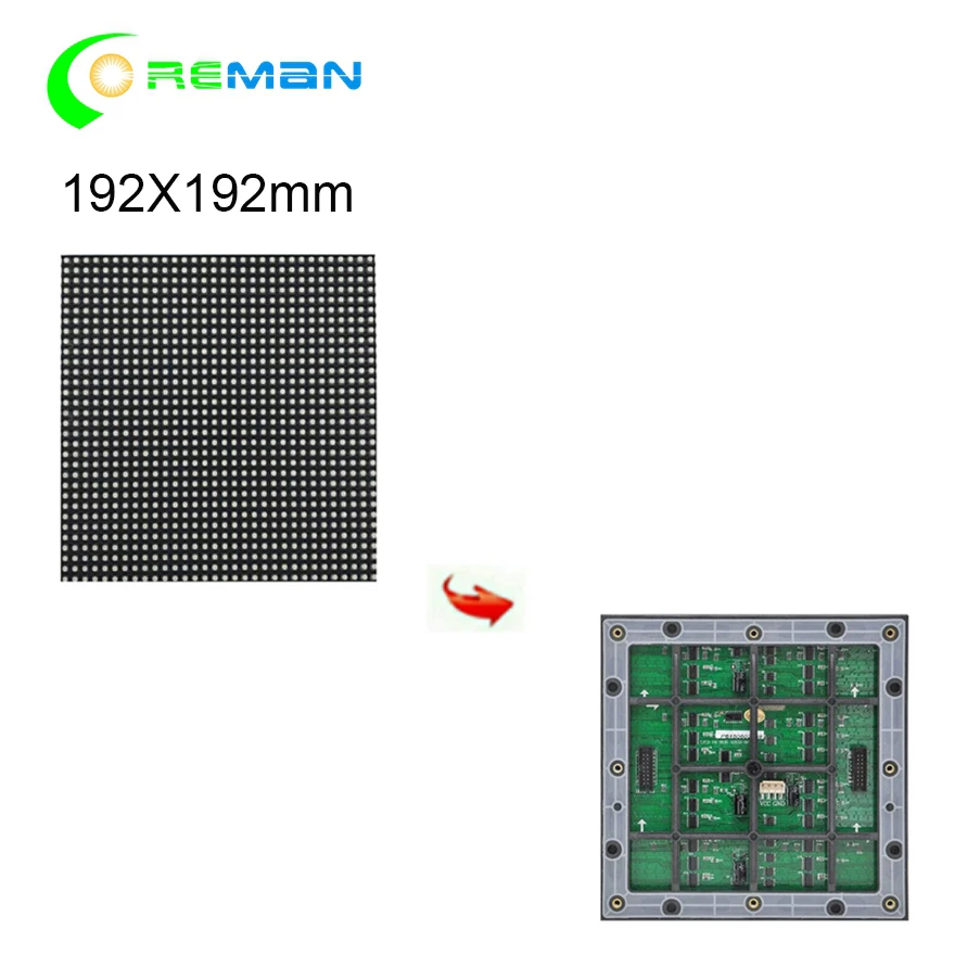 

Best price P6 Outdoor Smd RGB Led Display Module 192x192mm , 32x32 Pixels Exterior P6 Business Advertising Full Color Led Panel