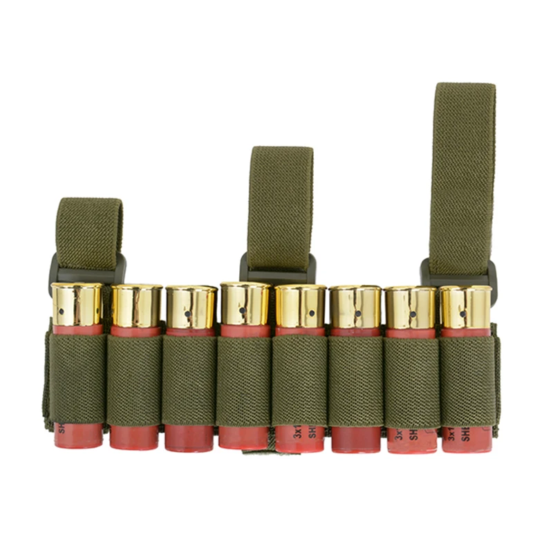 Army Green Страйкбол стрельба из дробовика патронташ 8 патронов M870 прикладочные картриджи со склада держатель оболочки эластичный дробовик Перевозчик патронов - Цвет: Army Green