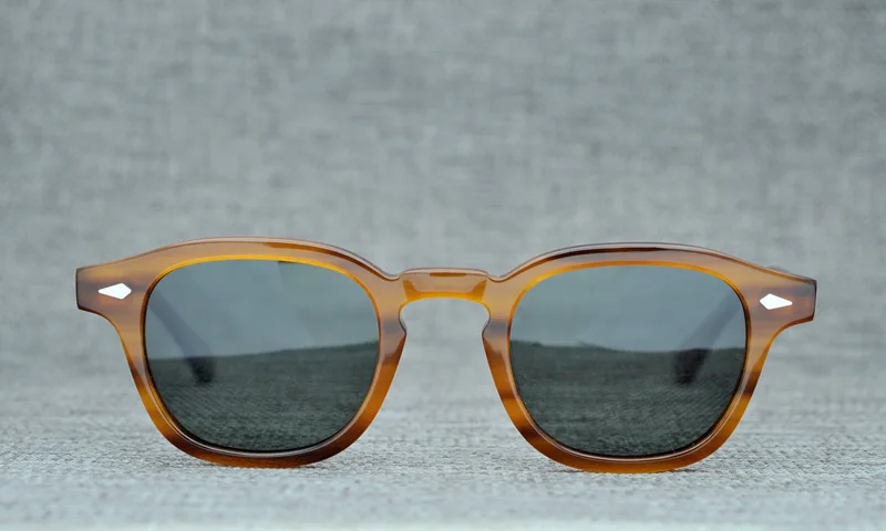 Ацетатные солнцезащитные очки с Lemtosh от Johnny Depp, мужские и женские, квадратные, поляризационные, солнцезащитные очки, Ретро стиль, солнцезащитные очки, UV400 Oculos De Sol