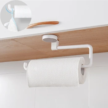 

Kitchen Bathroom Accessories Paper Holder Sticke Rack Roll Holder Towel Rack Estanterias Pared Decoracion Tissue Shelf Organizer
