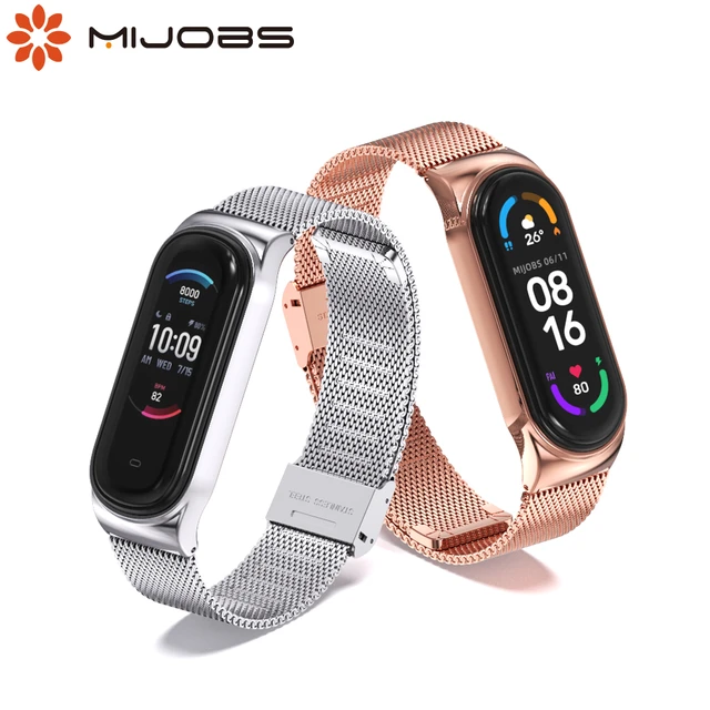 Correa de Metal para Xiaomi Mi Band 6, repuesto de pulsera para reloj  inteligente Xiaomi Mi Band 3, 4 y 5 - AliExpress