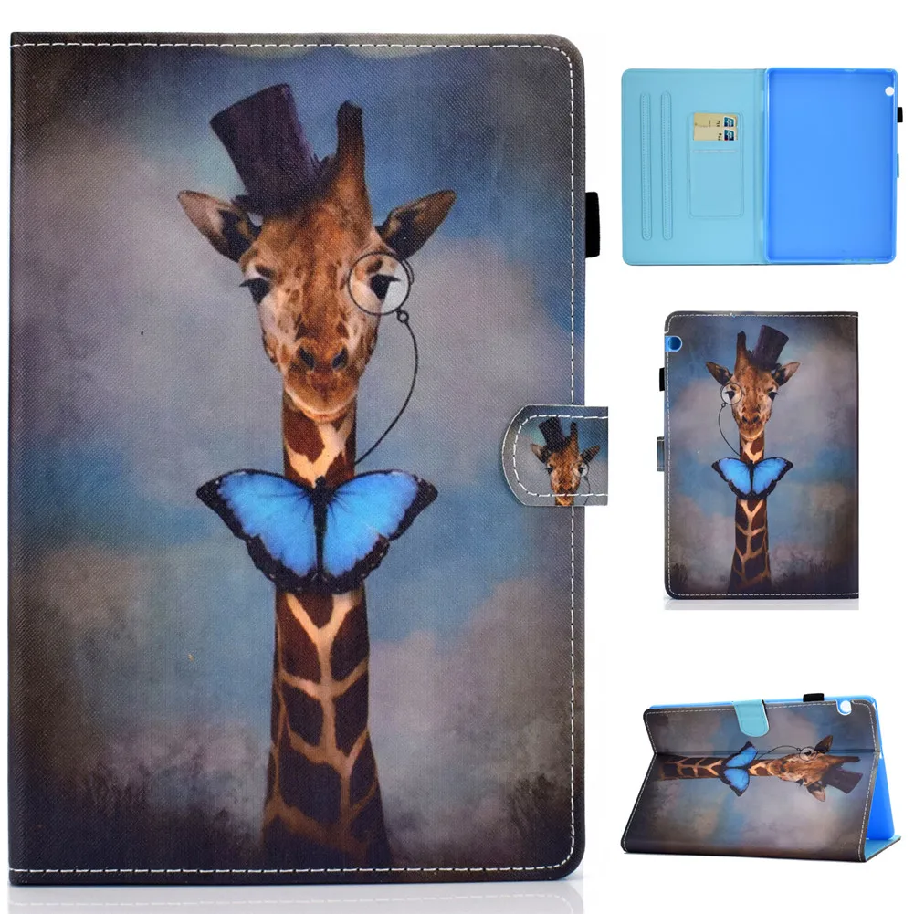 

Case For Huawei MediaPad T5 10 Cover Printed Leather Flip Case For Huawei T5 10 AGS2-L09/L03/W09/W19 10.1'' Tablet Stand Cover