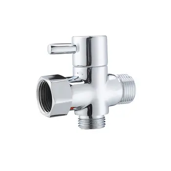 

3-way Shower Head Valve US Standard Tee Manifold Quick Open Water Manifold Valve Shower Fitting Neutral /