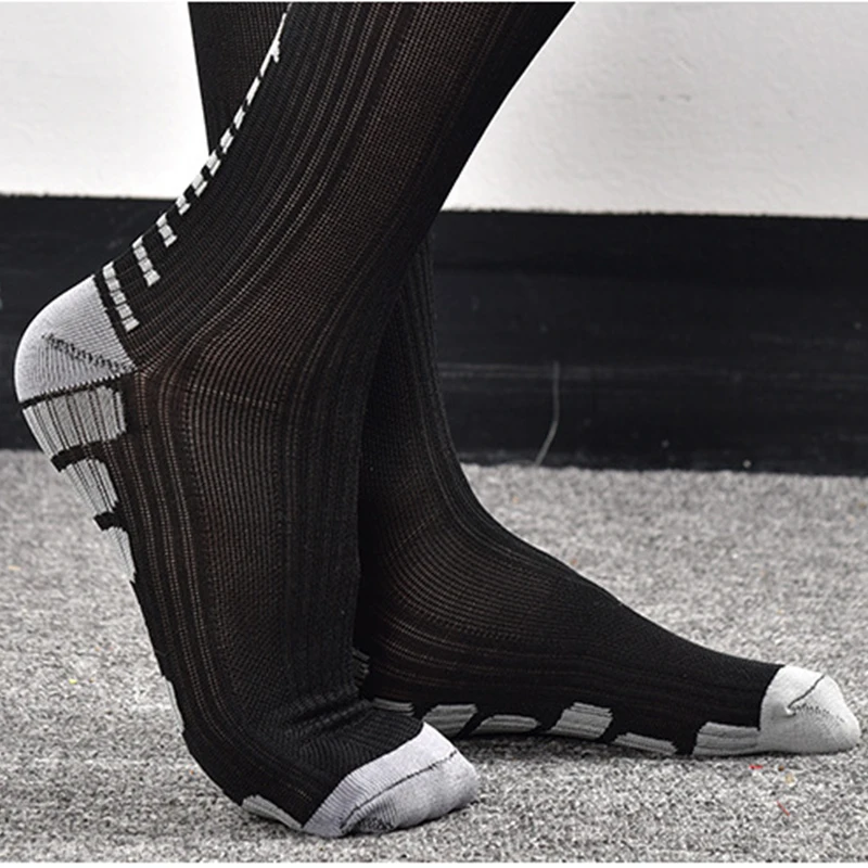 CXZS Pressure Socks Men Anti-Collision Anti-Friction Socks Man High-Elastic Sports Over The Knee Male Socks
