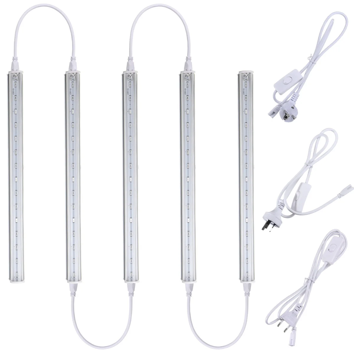 

5PCS 30CM T5 LED Tube SMD5730 LED Grow Bar Rigid Strip Light Hydroponic Indoor Veg Flower Plant Lamp Kit