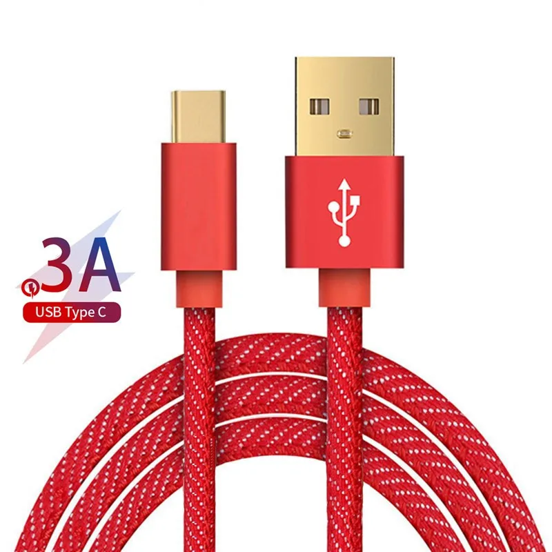 

Good 3A Quick Charge USB Type C Cable for Xiaom Redmi Note 7 Fast Charging Type-C Cable for Samsung S9 S10 Plus Phone USB Type C