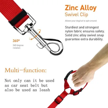 Pet Products Universal Practical Cat Dog Safety Adjustable Car Seat Belt Harness Leash Puppy Seat