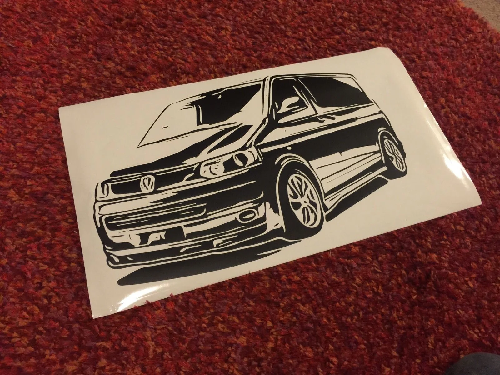 Для VW Transporter Bus Dub Camper Van Wall Art виниловая наклейка различных размеров