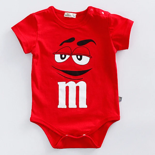 Newborn Baby summer rompers 100% Cotton Infant Body Short Sleeve baby Jumpsuit Cartoon ropa bebe Baby Boy Girl clothes Red