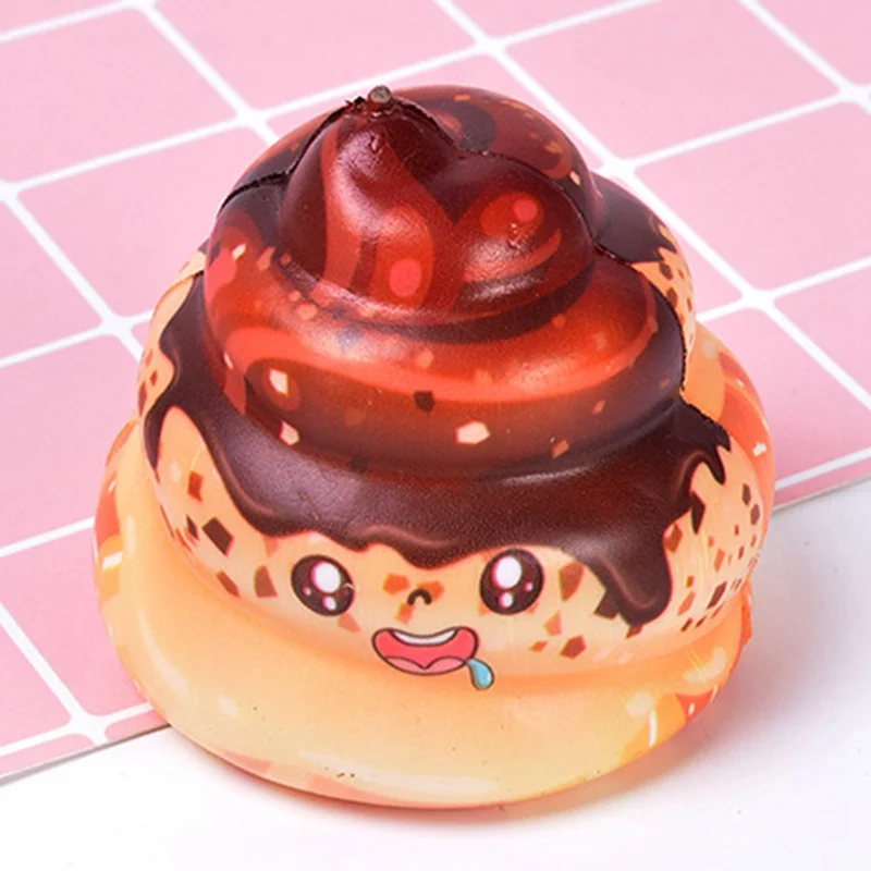 Kawaii антистресс милый PU медленно отскок крем торт красочный Poo медленно поднимающийся крем вентирование снятие стресса игрушки Poo торт крем игрушка