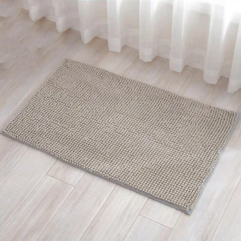 

Water Absorption Carpet Anti Slip Bath Mat Kitchen Bathroom Carpet Floor Mat for Living Room Short-Haired Chenille Doormat Rug