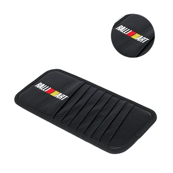 

Car Sun Visor Card Case Sunshade Storage Bag For Mitsubishi RALLIART ASX Lancer 9 10 Pajero Outlander L200 EVO Eclipse Galant