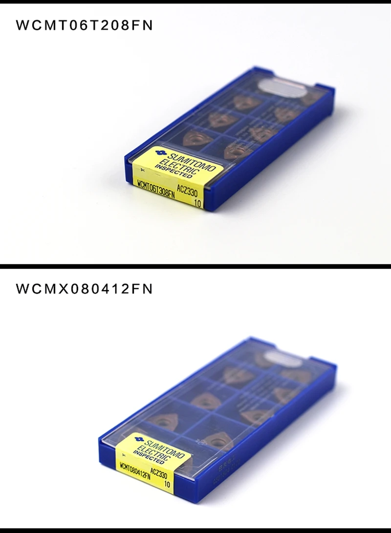 Твердосплавные вставки SUMITOMO WCMT06T308FN ACZ330 10 шт. токарный станок токарный инструмент U лопасти дрели токарный станок резак быстрая лопасти дрели