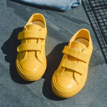 

RUIFF children's magic tape shoes boys green shoes baby girl Canvas Skateboarding Shoes kids sneaker footwear boy sport shoes