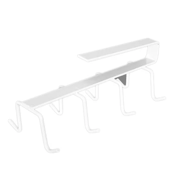 

NEW-Multifunctional Hanger Cabinets Without Traces Without Punching Double Row Hooks Thick and Durable Storage Rack