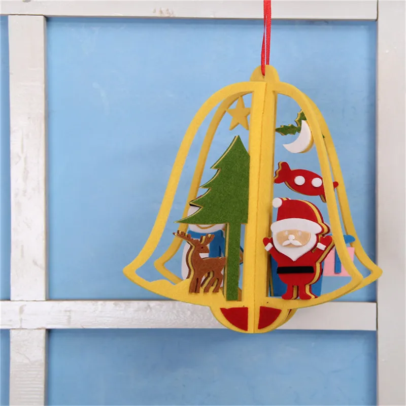 Войлочное ремесло DIY Подвеска Рождественская елка подвесной декор с веревкой орнамент с рождественской елкой рождественские праздничные вечерние принадлежности