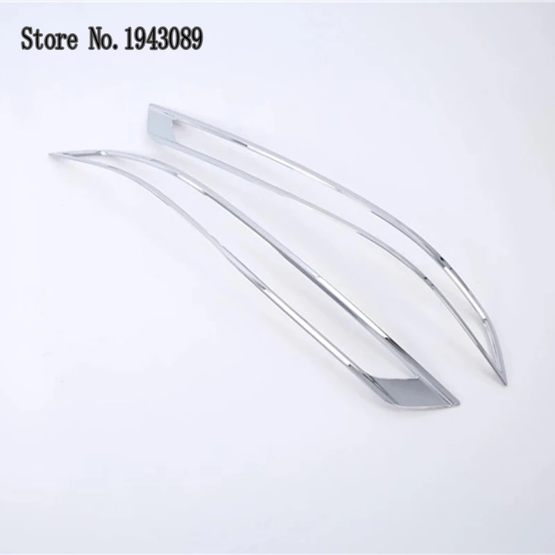 for Audi Q5 L Q5L Car back rear Fog light lamp Trim Frame Cover ABS Matter Silver Car Accessories Auto Styling