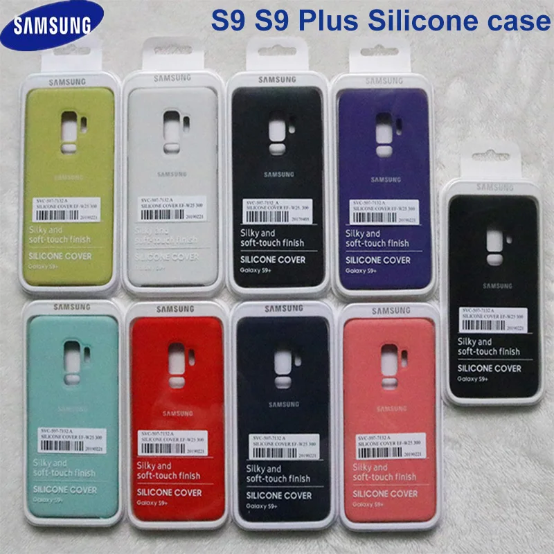 Оригинальный чехол Samsung Galaxy s9 s9plus закрытый снизу шелковистый силиконовый мягкий