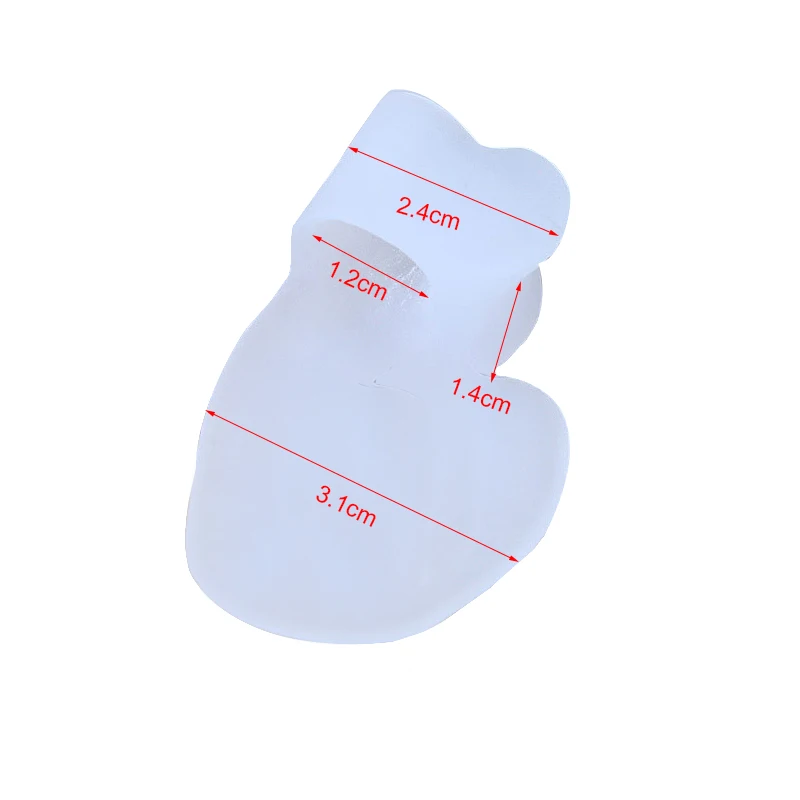 2 шт силиконовый гелевый защитный сепаратор для маленьких пальцев ног, корректор вальгусной деформации пальцев, корректор-выпрямитель для ухода за ногами, рельефные подушки
