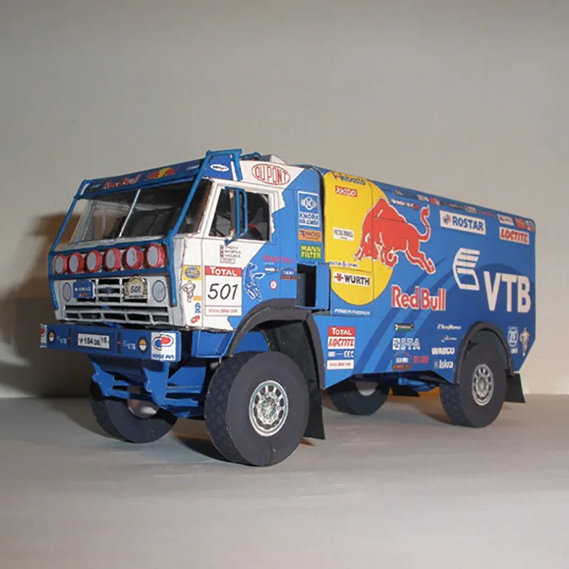 

1: 32 Russia Kamaz 4326-9 Truck Paper Model Dakar Rally Coating