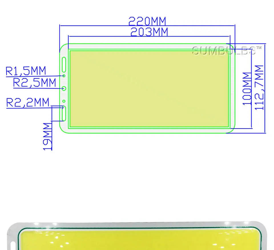 Super Bright 12V 200W Fishing Rod COB LED Light Source Outdoor Camping Lamp Car Lights DC12-14V Pure Cold White 6500K (1)
