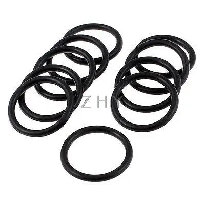 

10PCS Black Rubber Oil Seal O Shaped Rings Sealing Gasket Washers 18mm x 2mm