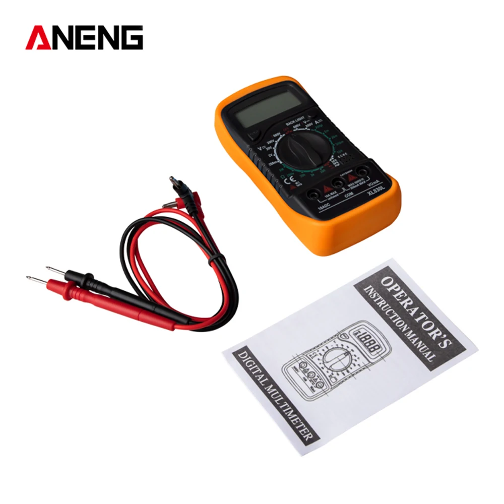 ANENG XL830L цифровой ЖК-мультиметр Цифровой профессиональный Электрический вольтметр Амперметр AC DC Ом Вольт тестер карманные мультиметры
