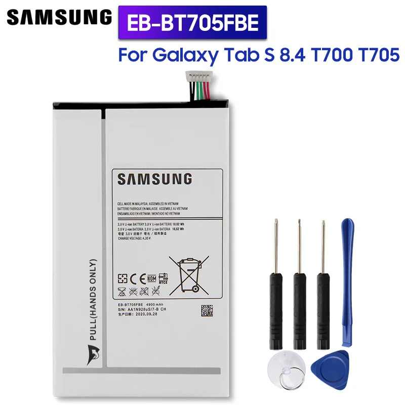 Samsung оригинальная запасная батарея EB BT705FBE BT705FBC для GALAXY Tab S 8 4 T705 T700 Tablet
