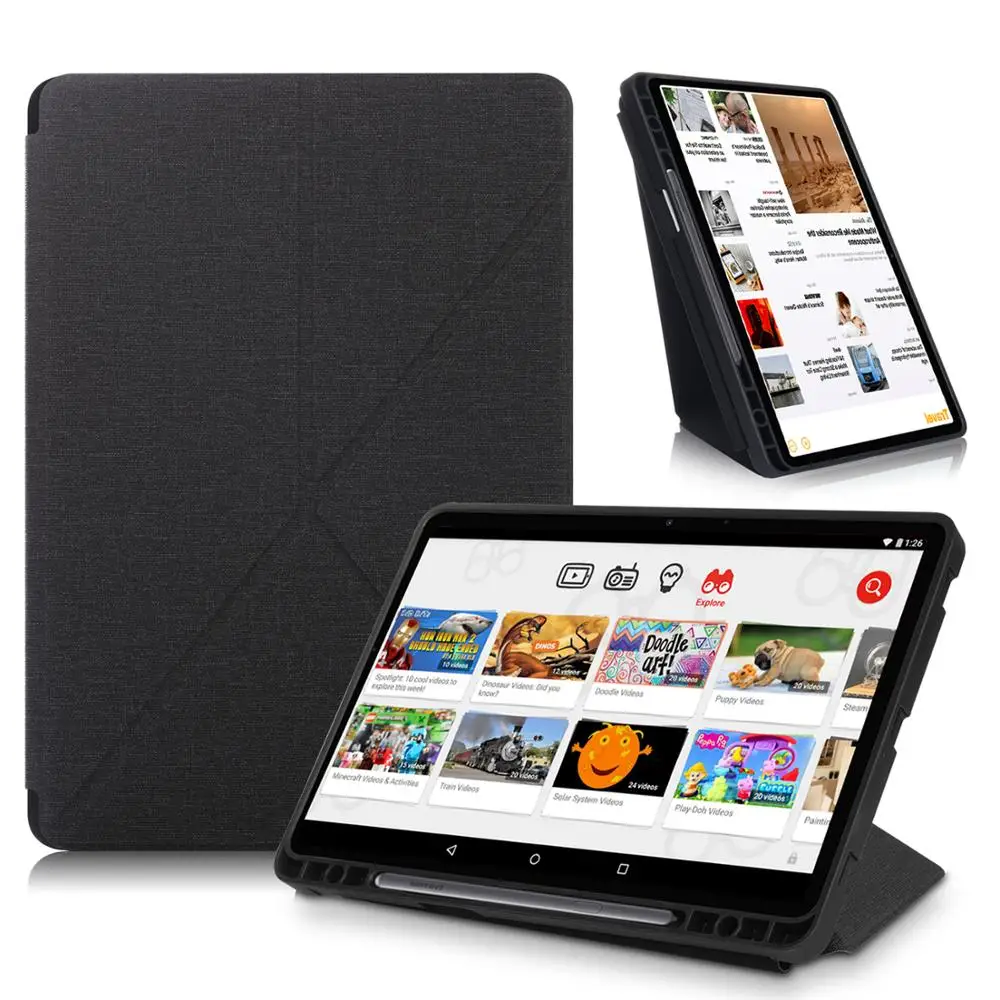 Чехол с держателем для карандашей Samsung Galaxy Tab S7 Plus умный чехол подставкой планшета