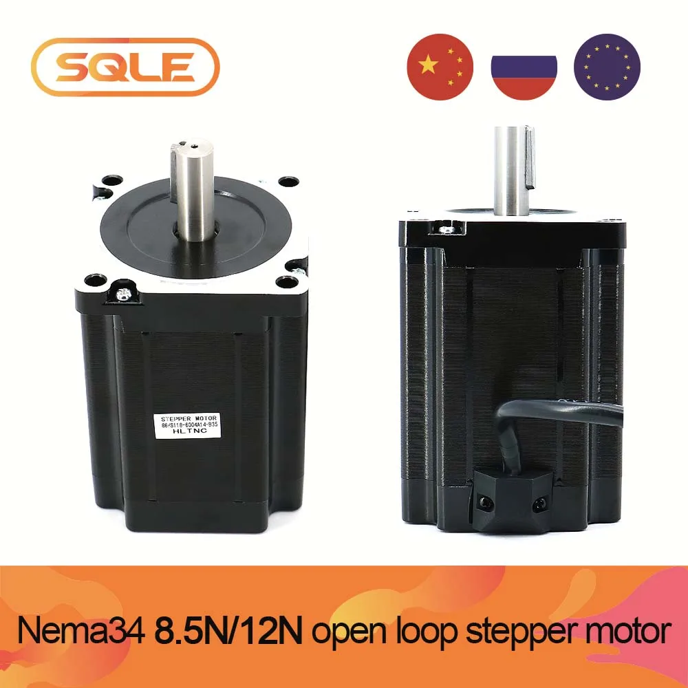 Шаговый двигатель с открытым контуром Nema34 8 5 нм 86HS118-6004A14 6 а/12 86HS156-6204A14 2 а валом 14
