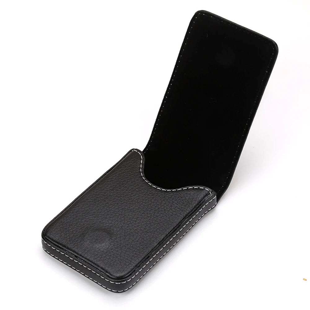 

Large Capacity Business Card Holder Multipurpose Gift Push Type Case PU Leather Pocket Wear Resistant With Magnetic Shut Wallet