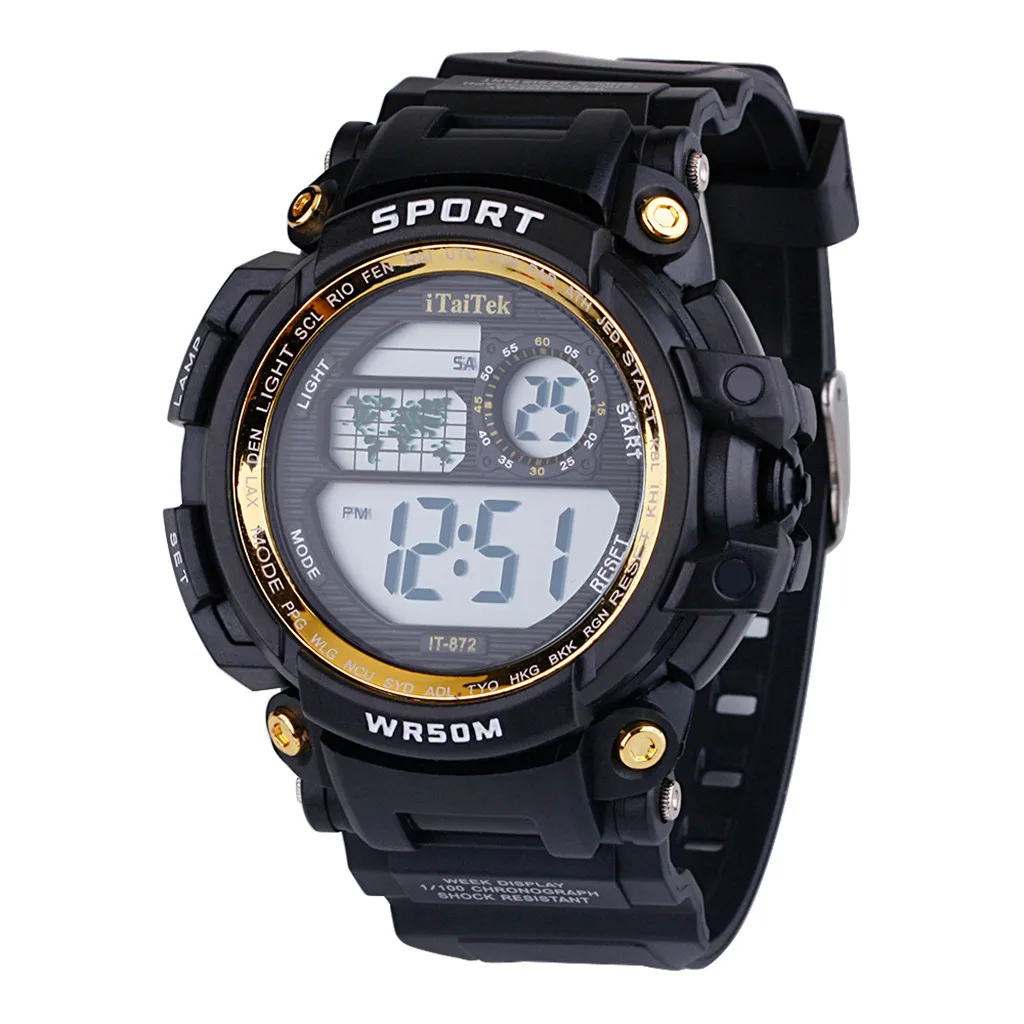 Multi Function Luminous kids watches 30M Deep Waterproof Sports Watch Fashion Electronic Watch relogio feminino esportivo