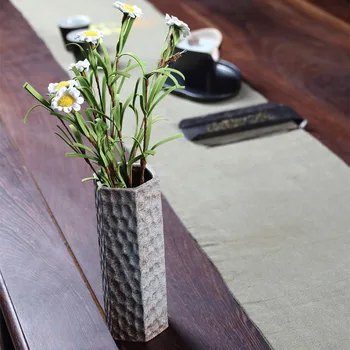 

Coarse Pottery Small Vase Mini Ceramic Vase Dried Flower Vase Ceramic Craft Small Ornaments Home Decorations Creative FlowerPot