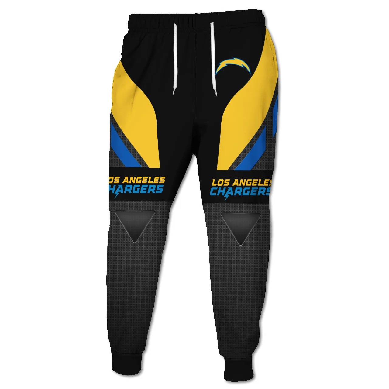 grey sweatpants Los Angeles Yellow and blue stitching chargers red eye skull hip hop sweatpants gym joggers Sweatpants