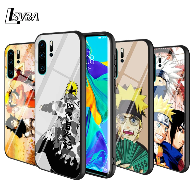 Глянцевый чехол для телефона черный Наруто Какаси аниме Huawei P Smart Z Plus 2019 P40 P30 P20 Pro