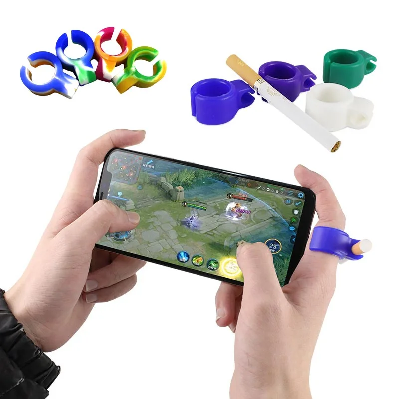 Silicone Hand Cigarette Holder Clip Silicone Smoking Accessories