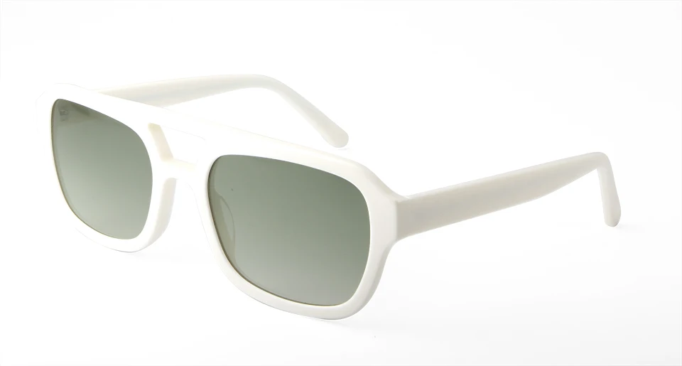 VE Designer Quadratische Sonnenbrille Frauen Hohe Qualität Weiß Acetat Sonnenbrille Für Männer Doppel Brücke Große Gläser Shades Oculos – Detail 14