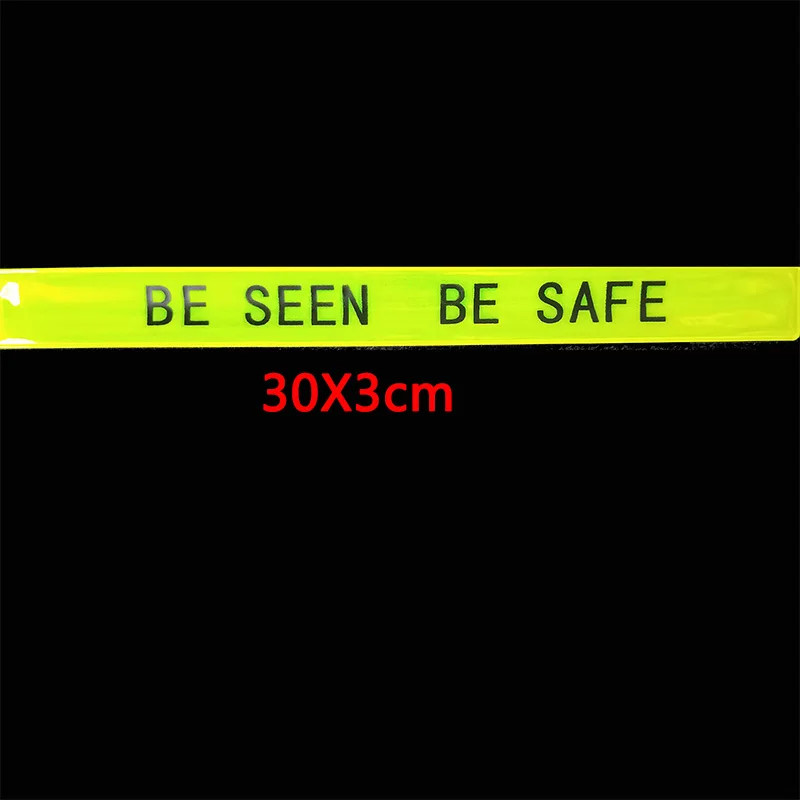 30 см светоотражающий браслет из ПВХ BE SEEN safe ремешок на ногу для бега езды