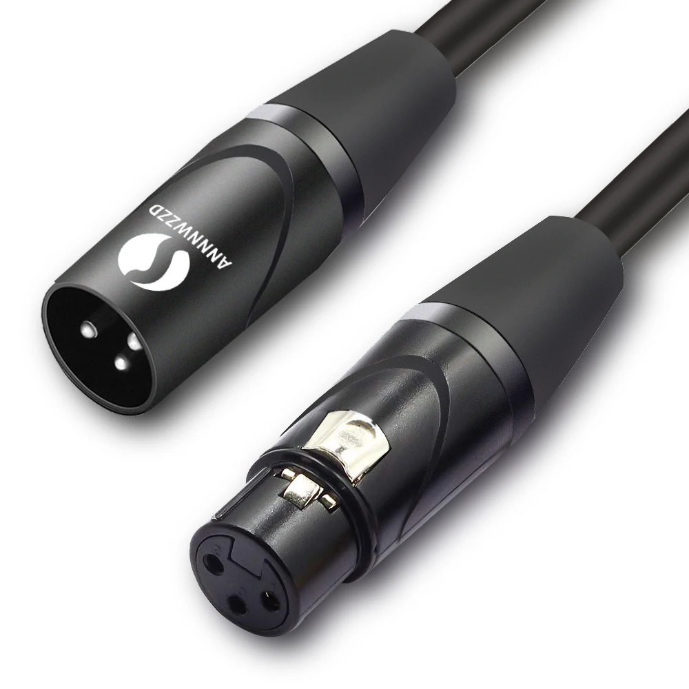 XLR кабель караоке микрофон звук пушки разъем гитарный удлинитель Mikrofon 15 м для