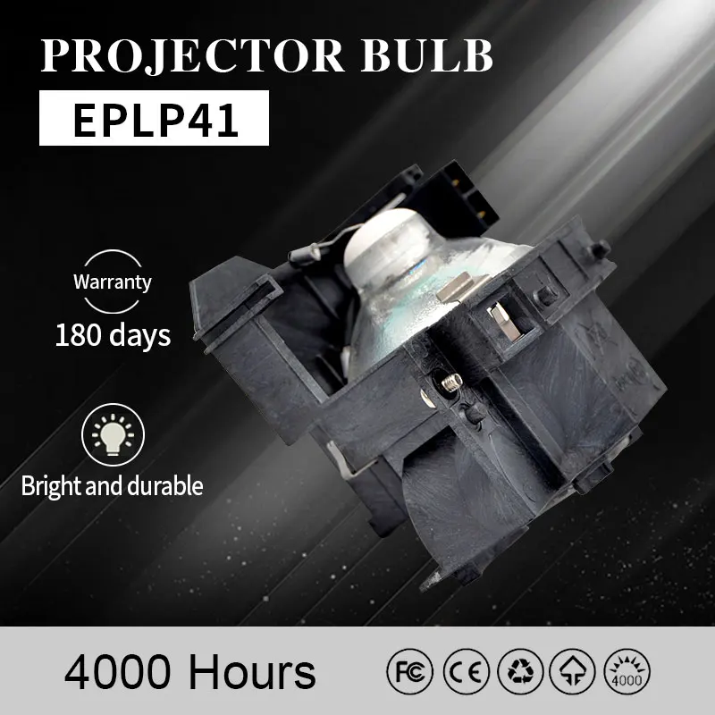 + Качество и 95% Яркость проектор лампы Buld ELPLP41 для EPSON EMP-S52 EMP-S5 EMP-T5 EMP-X5 EMP-X52 EMP-S6 EMP-X6